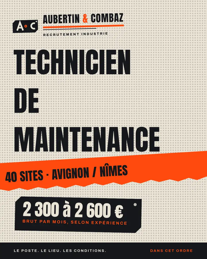 Vignette de l'exemple Aubertin & Combaz, cabinet de recrutement spécialisé industrie
