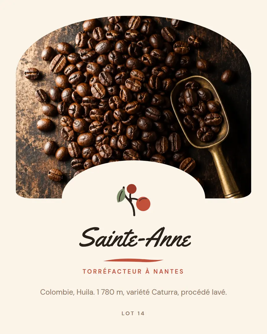 Vignette de l'exemple Torréfaction Sainte-Anne, café de spécialité, vente en ligne